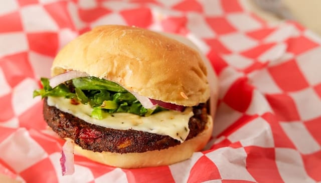 #29 Spicy Black Bean Burger.