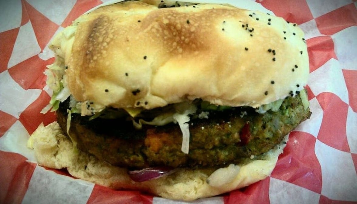#28 Athens Veggie Burger.