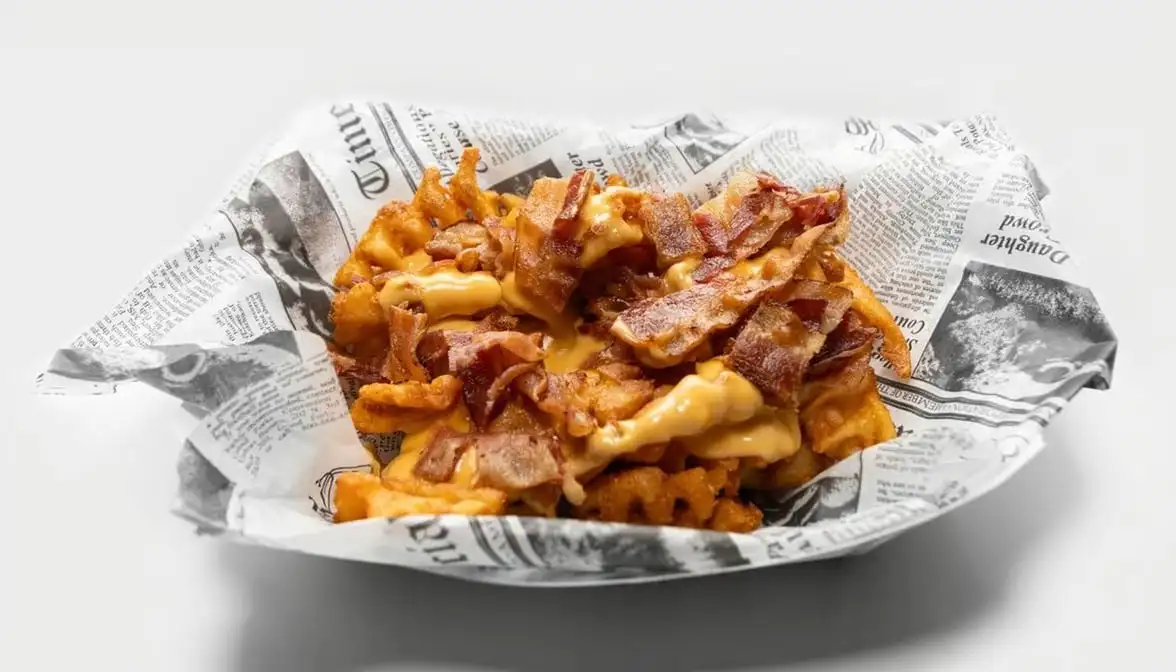 Bacon Cheese Waffle Fries.