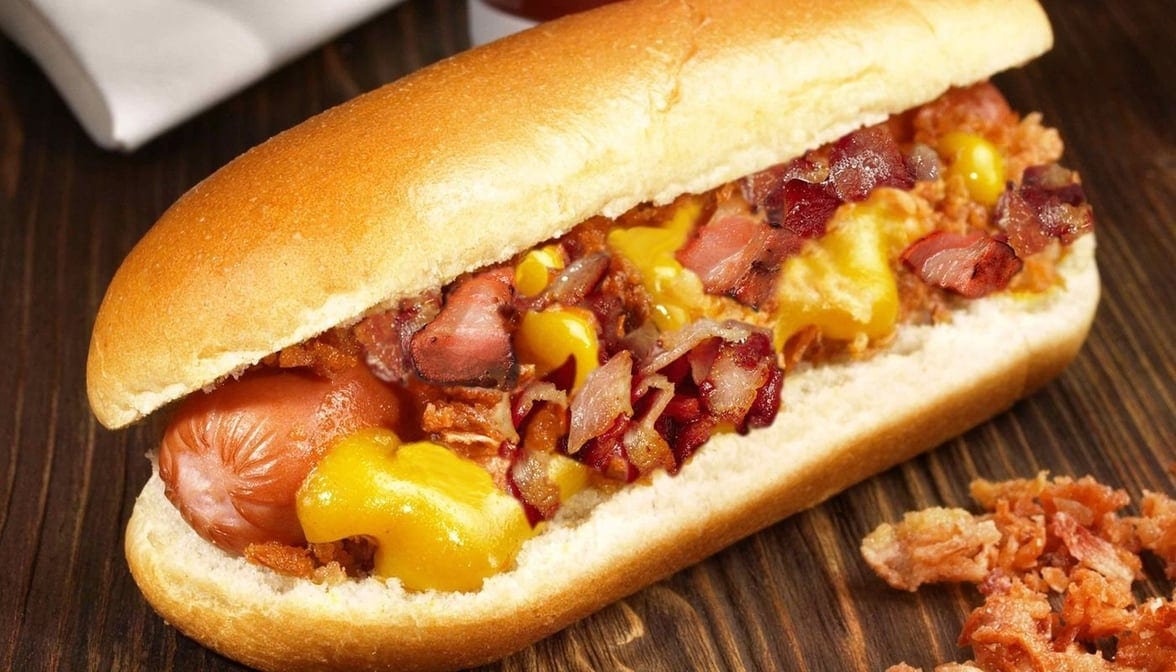 Bacon Cheese Dog.