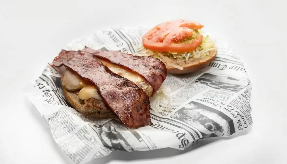 #16 Turkey Bacon Cheeseburger.